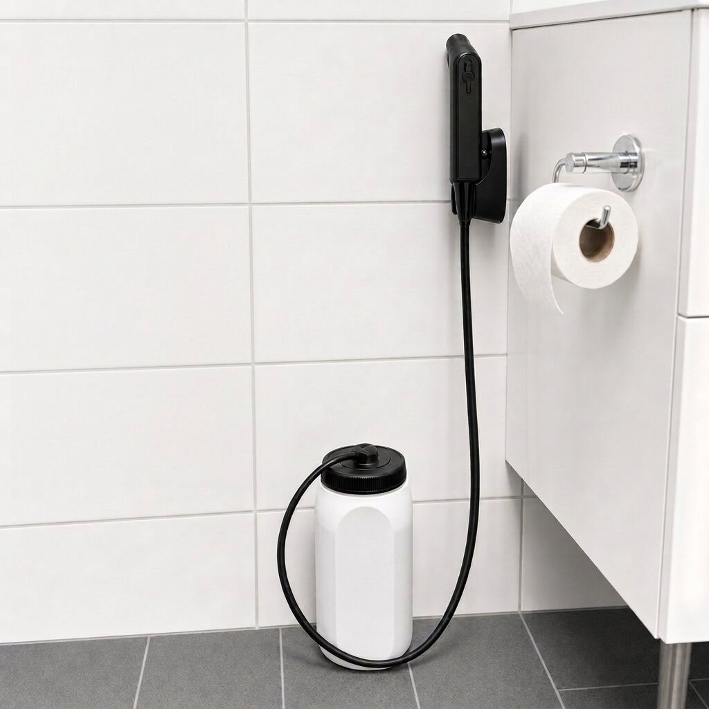 FernRinse installed in a bathroom